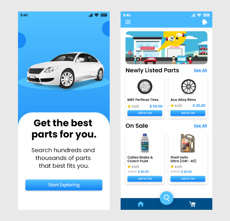 vehicle auction mobile application