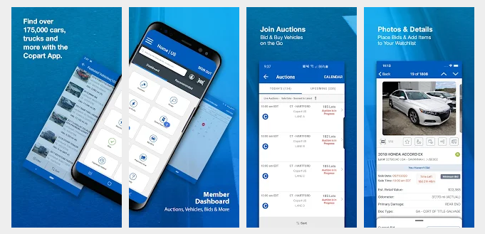 vehicle auction app