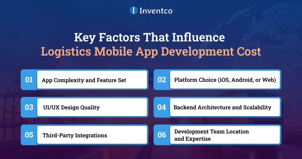 Key Factors That Influence Logistics Mobile App Development Cost