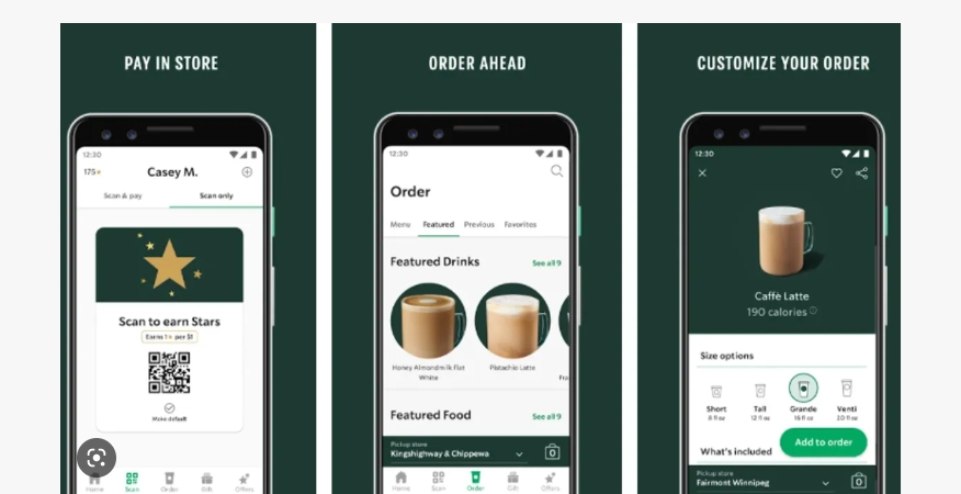 Starbucks loyalty program app