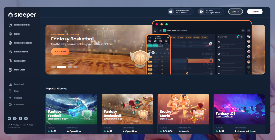 Sleeper Fantasy app