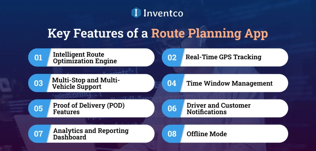 Key Features of a Route Planning App