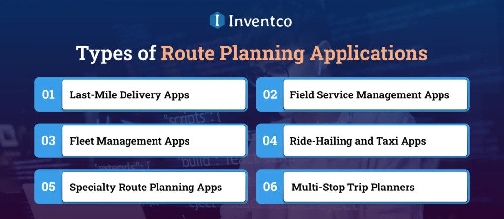 Types of Route Planning Applications