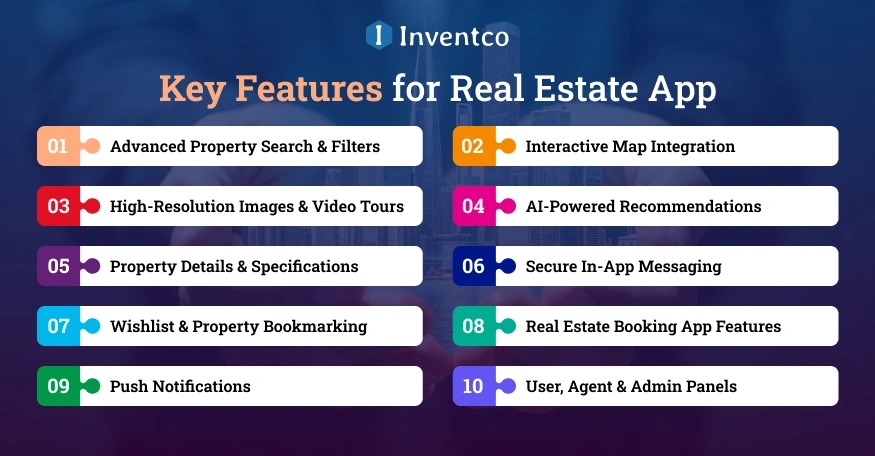 Key Features for Real Estate App