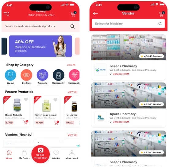 medical prescriptions delivery app