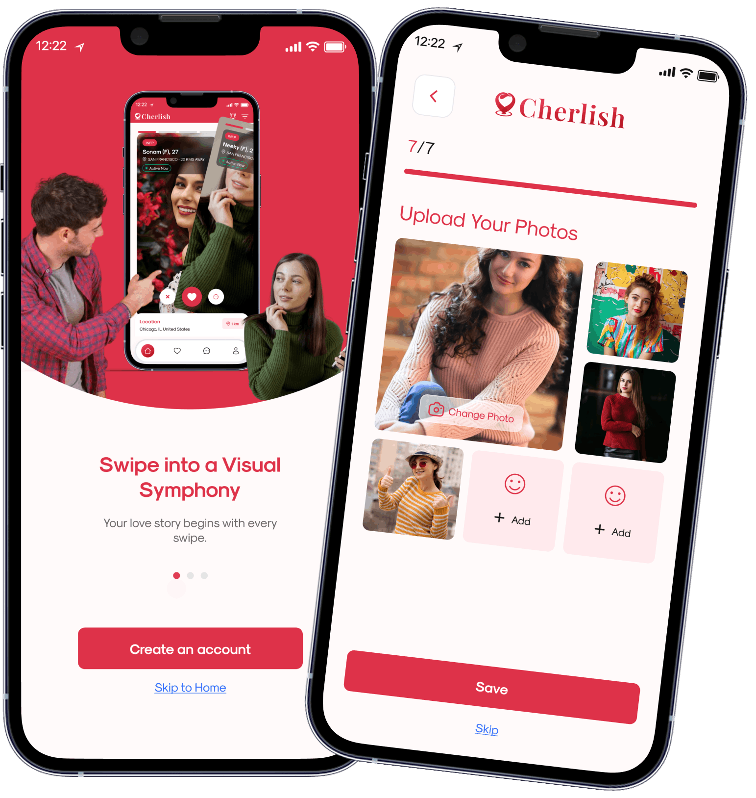 Cherlish app screen
