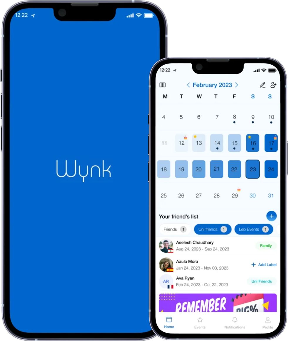 Wynk app screen