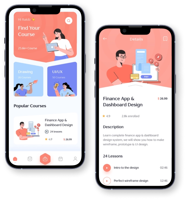 App screen of Remote Learning Websites