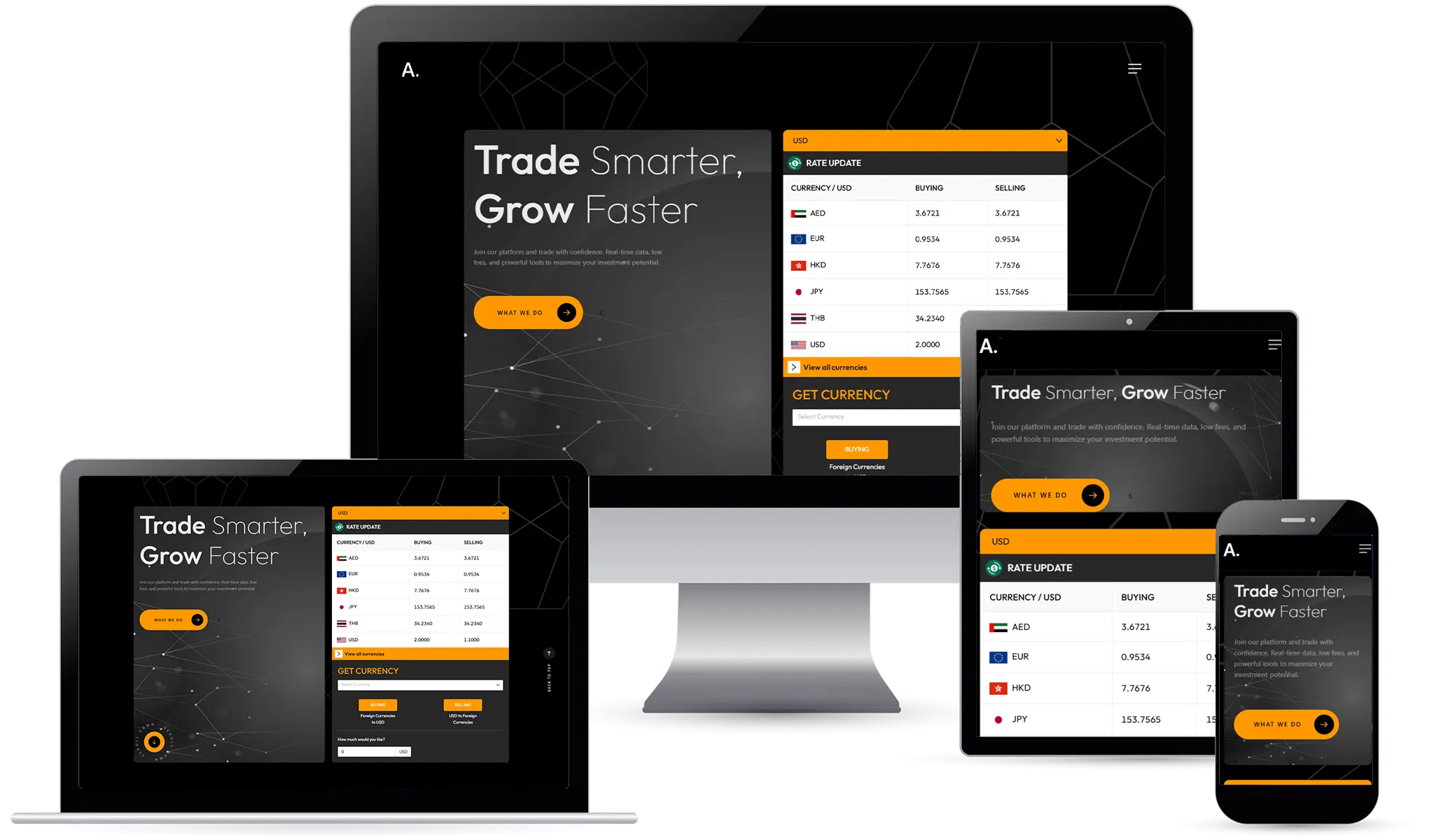 Gold Trading and Currency Convertor Website