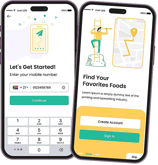Home Food app screen