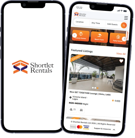 Shortlet Rental app screen