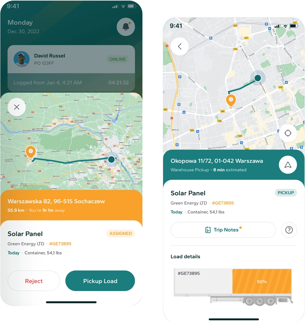 Driver’s App